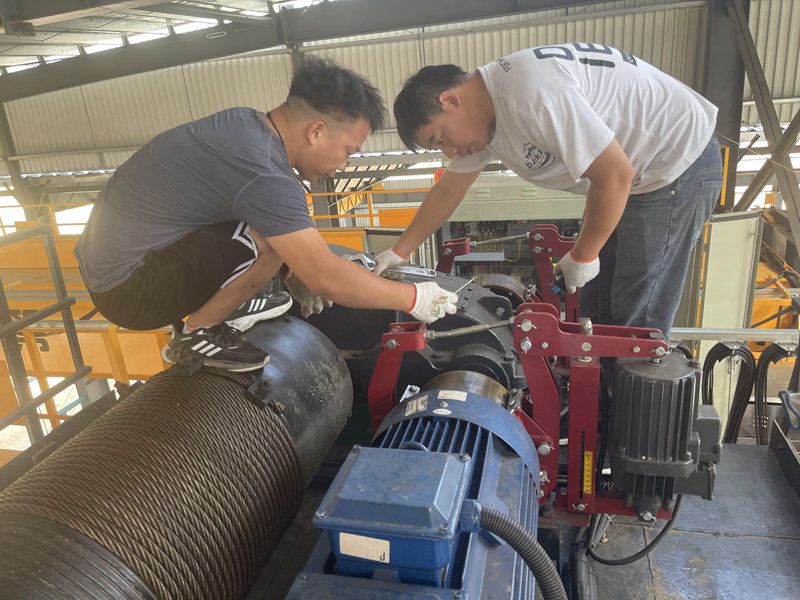 湖北黃岡冶金用天車(chē)SB100現場(chǎng)指導調試